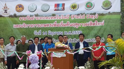 ลธก. สศก. เปิดการจัดงาน Field Day ณ ศพก.บ้านม่วงเขียว อ.สันกำแพง