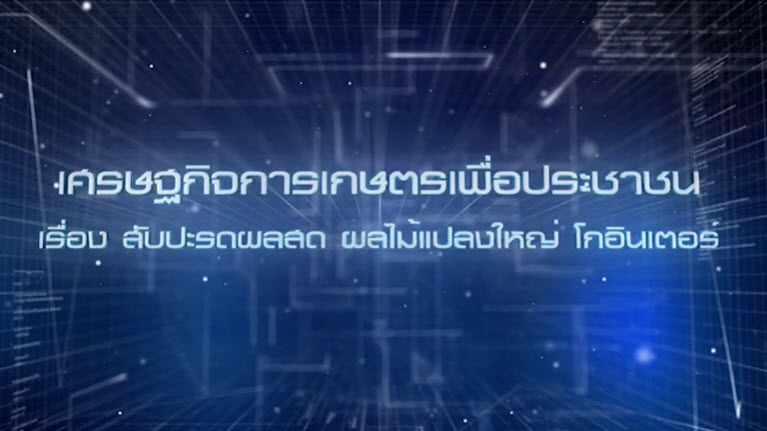 เศรษฐกิจการเกษตรเพื่อประชาชน : เทปที่ 222 สับปะรดผลสด ผลไม้แปลงใหญ่ โกอินเตอร์